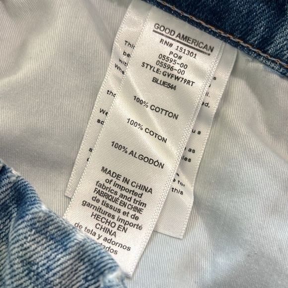 GOOD AMERICAN Acid Wash 90’s Style Jeans Size 6/28 - Picture 9 of 9